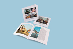Hochwertiges Fotobuch, Softcover im quadratischen Format, 
